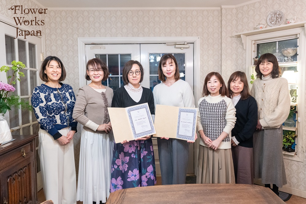 2024年後期　花仕事支援セミナーが修了しました【フラワーアレンジメント資格】