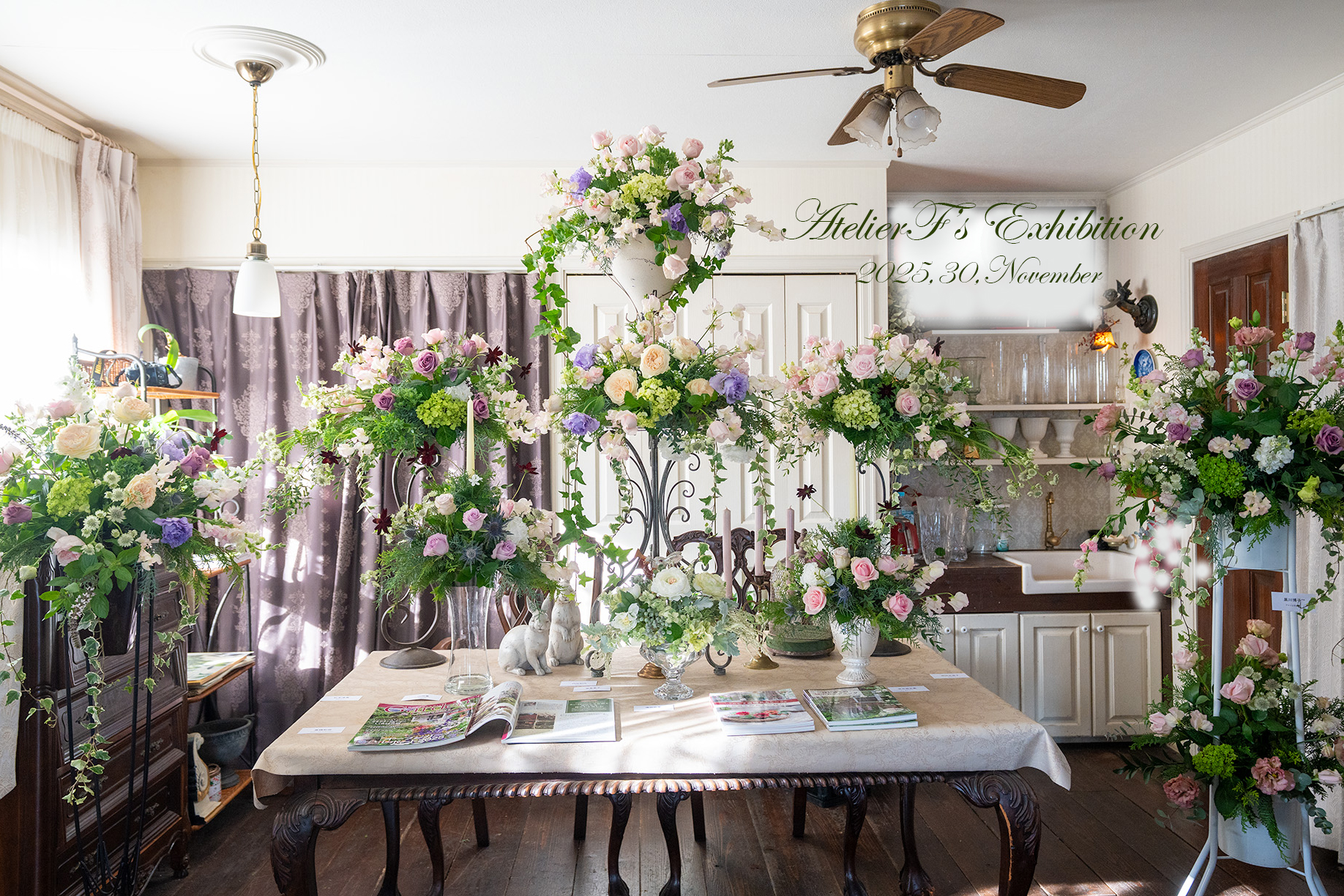 第23回アトリエフィーズフラワーアレンジメント作品展が開催されました｜フラワーワークスジャパン代表理事校