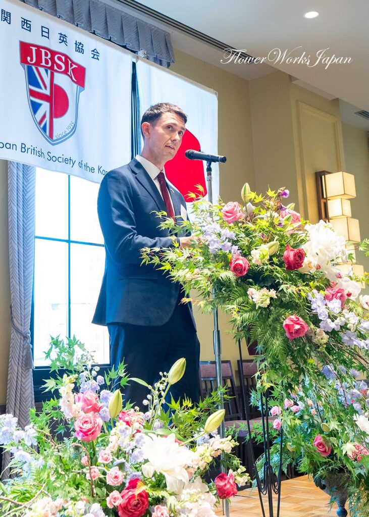 チャールズ国王誕生日、イギリス、会場装花、